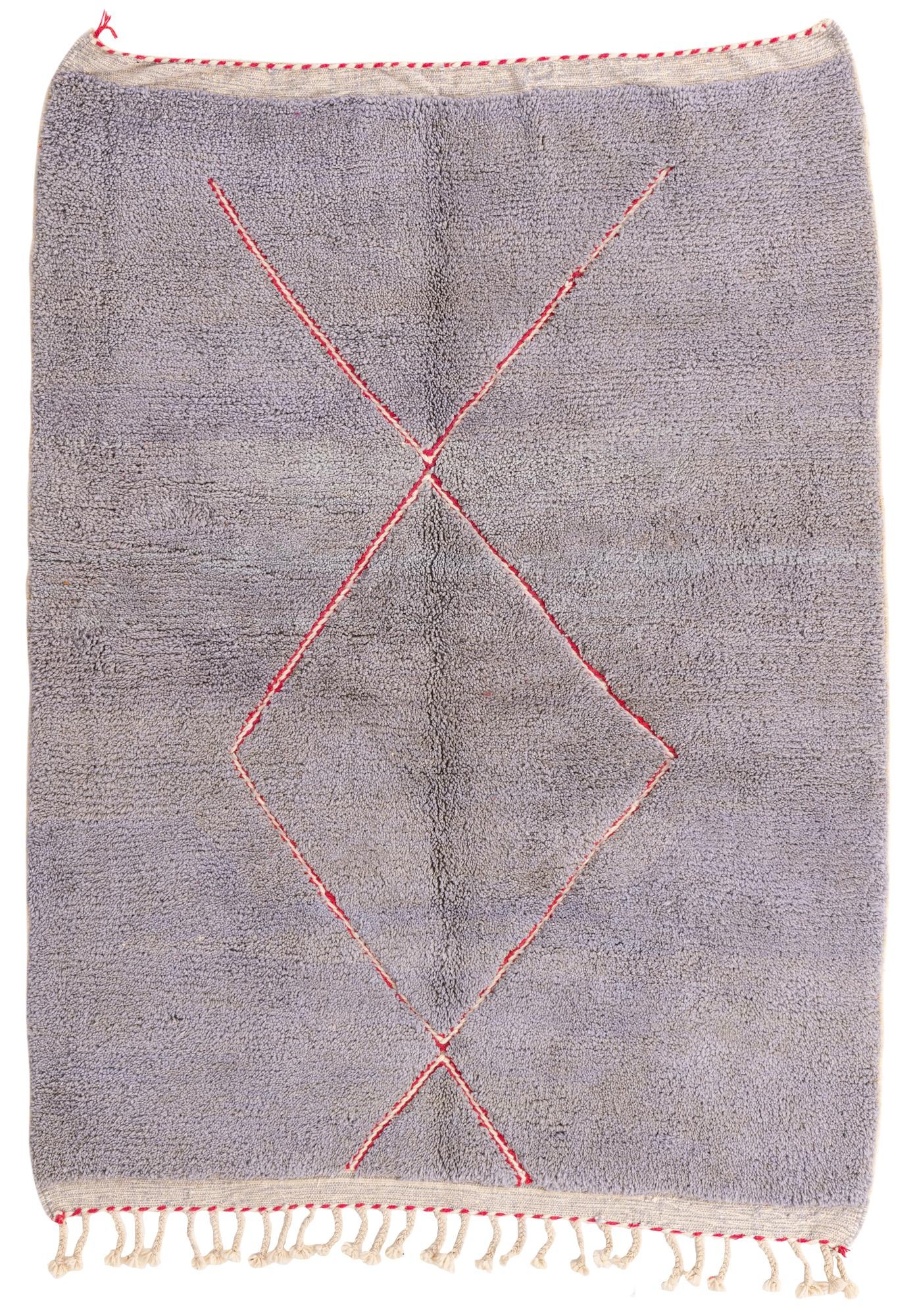 6' 2 x 8' 3 Hand Knotted Moroccan Wool Rug