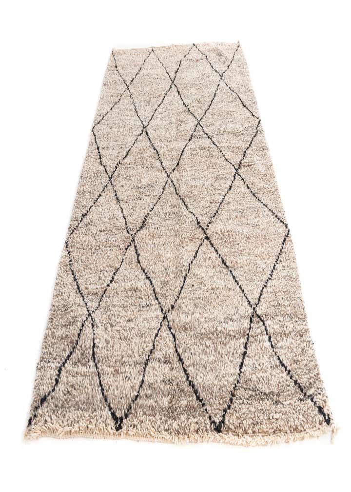 5' 5 x 8' 4 Hand Knotted Moroccan Wool Rug