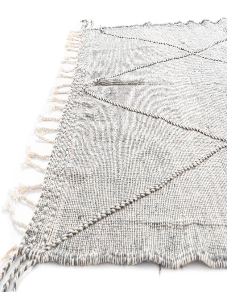 Detail image of 6' 5 x 10' 2  Hand Knotted Moroccan Wool Rug