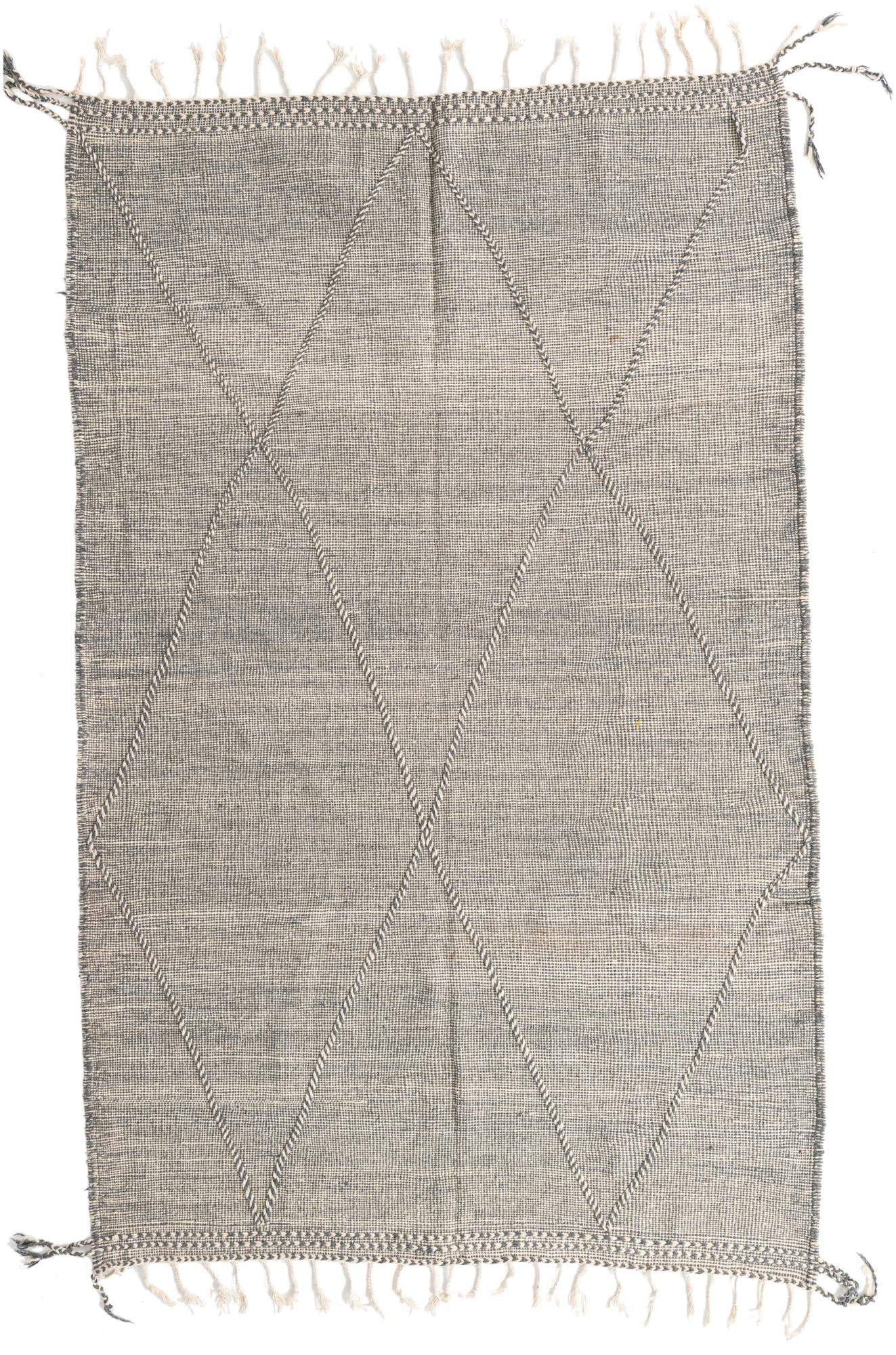 6' 5 x 10' 2 Hand Knotted Moroccan Wool Rug