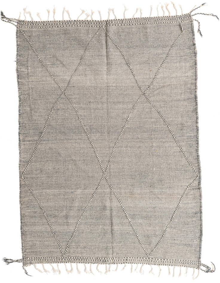 Detail image of 6' 5 x 10' 2 Hand Knotted Moroccan Wool Rug