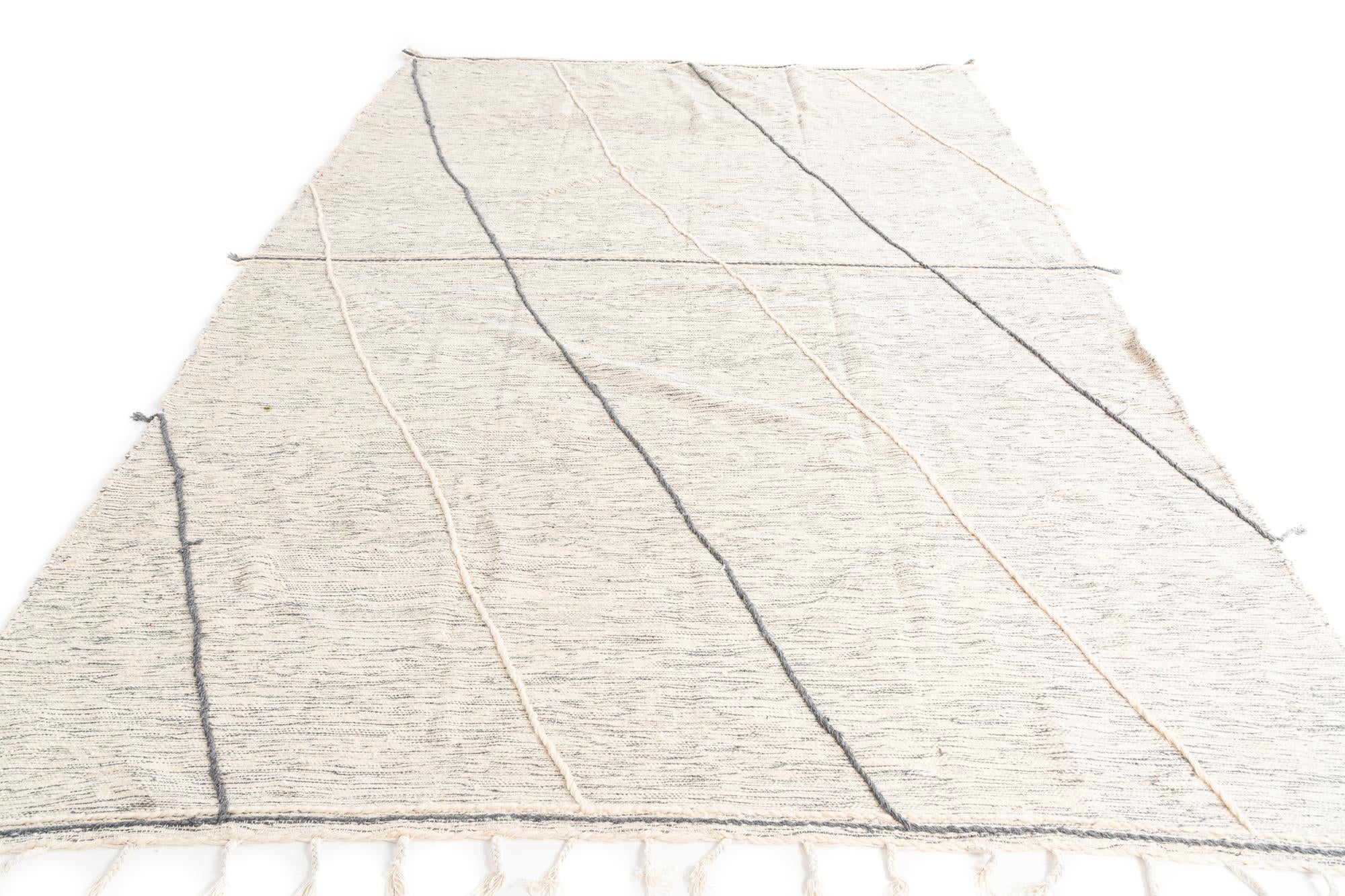9' 7 x 13' Hand Knotted Moroccan Wool Rug