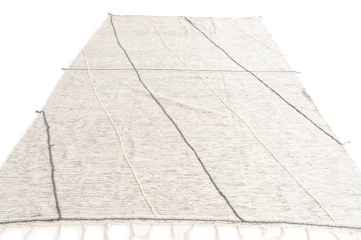 Detail image of 9' 7 x 13' Hand Knotted Moroccan Wool Rug