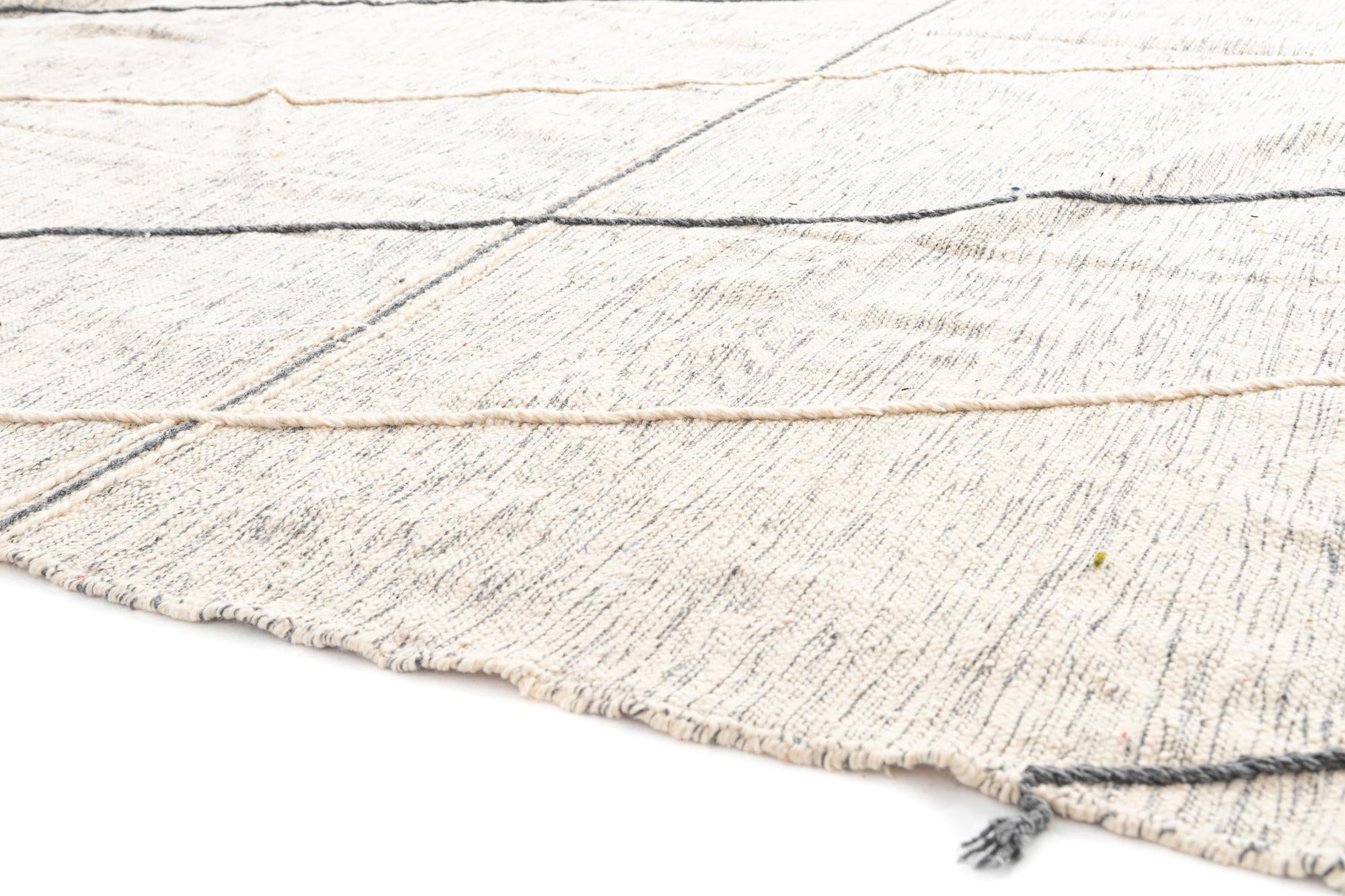 9' 7 x 13' Hand Knotted Moroccan Wool Rug