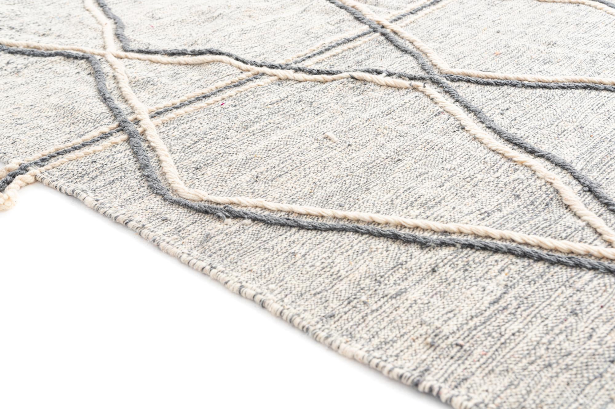 6' x 9' 8 Hand Knotted Moroccan Wool Rug