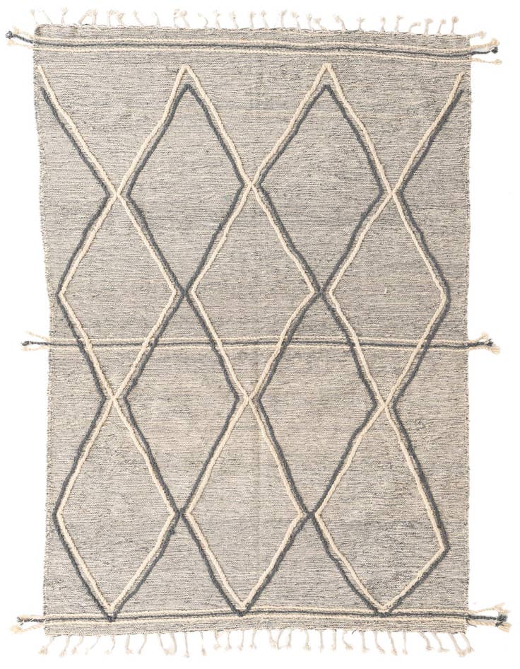 Detail image of 6' x 9' 8 Hand Knotted Moroccan Wool Rug