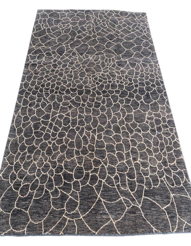 Detail image of 8' x 10'  Hand Knotted Moroccan Wool Rug