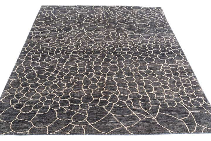 8' x 10' Hand Knotted Moroccan Wool Rug