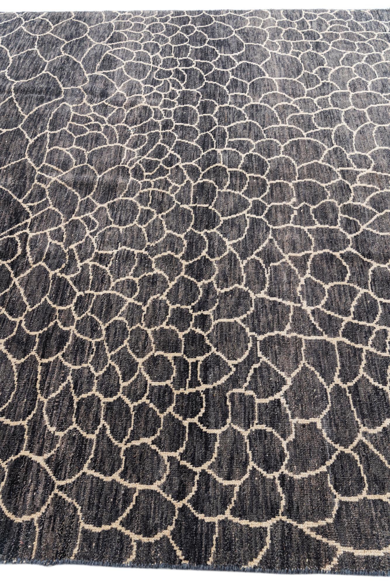 8' x 10' Hand Knotted Moroccan Wool Rug