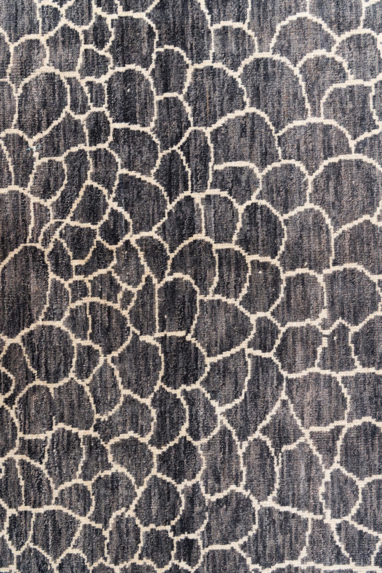 8' x 10' Hand Knotted Moroccan Wool Rug