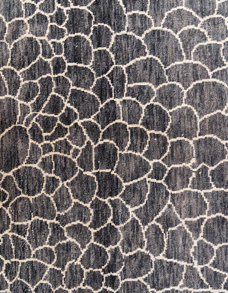 Detail image of 8' x 10'  Hand Knotted Moroccan Wool Rug