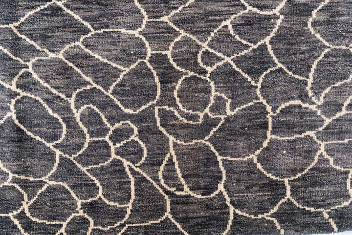 8' x 10' Hand Knotted Moroccan Wool Rug