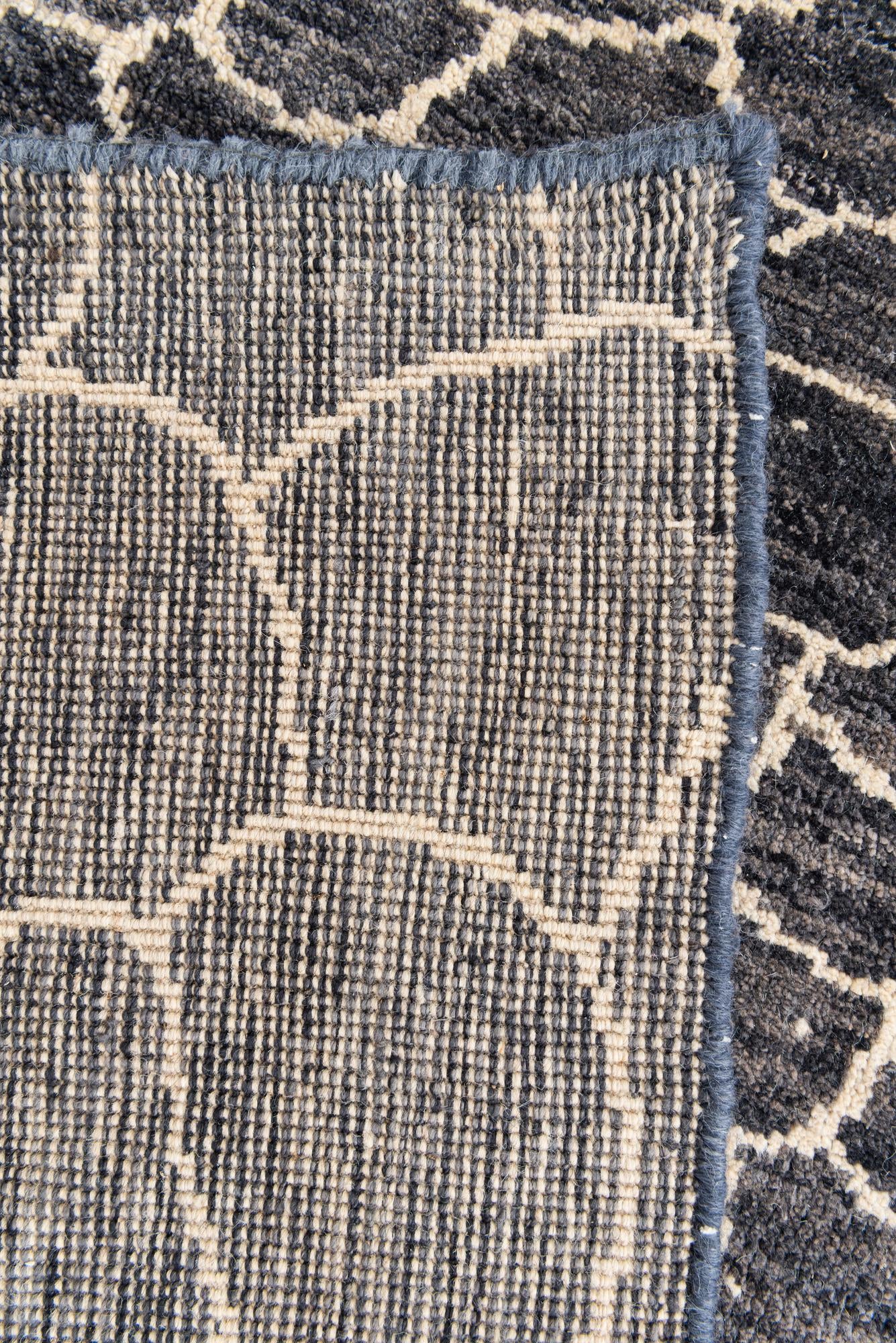 8' x 10' Hand Knotted Moroccan Wool Rug
