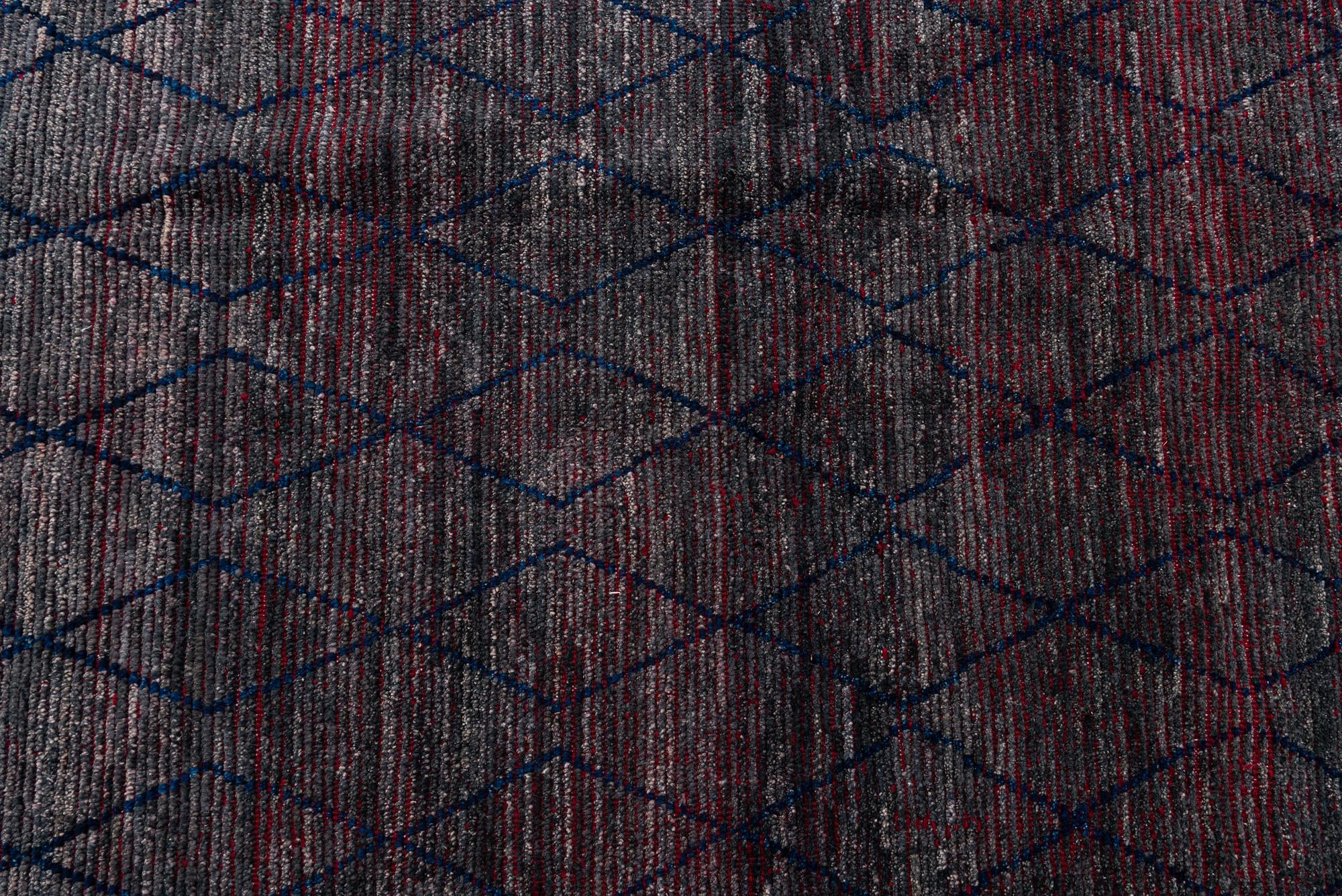 9' 6 x 12' 9 Hand Knotted Moroccan Wool Rug