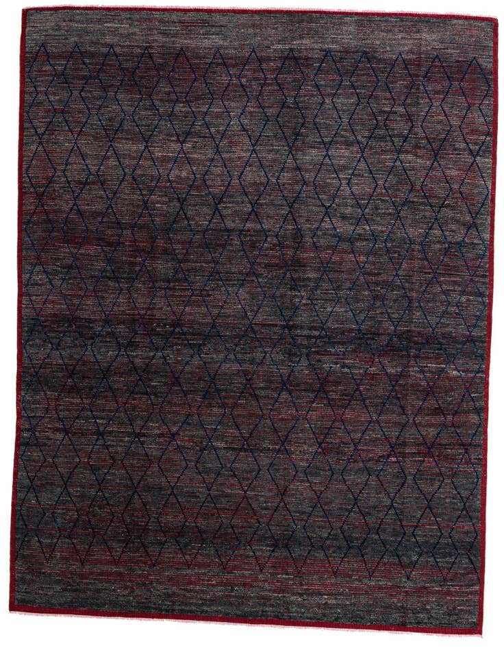 Detail image of 9' 6 x 12' 9 Hand Knotted Moroccan Wool Rug