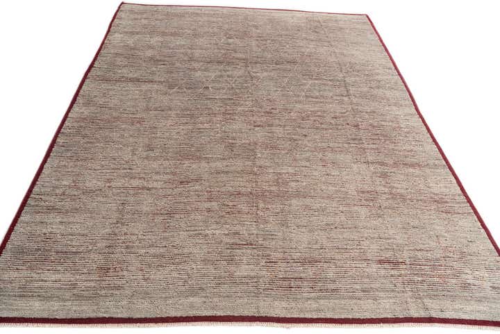 9' 6 x 12' 5 Hand Knotted Moroccan Wool Rug