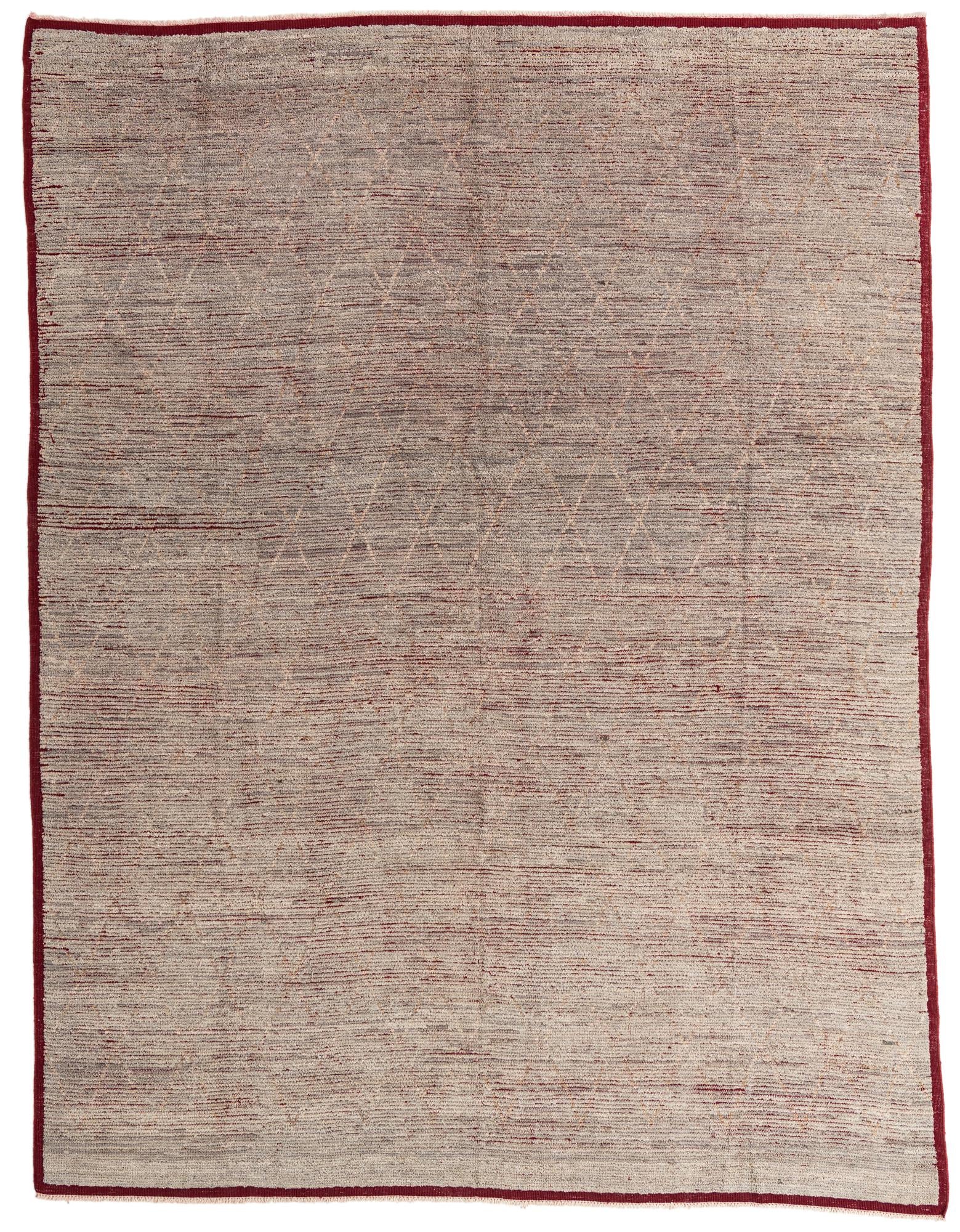 9' 6 x 12' 5 Hand Knotted Moroccan Wool Rug