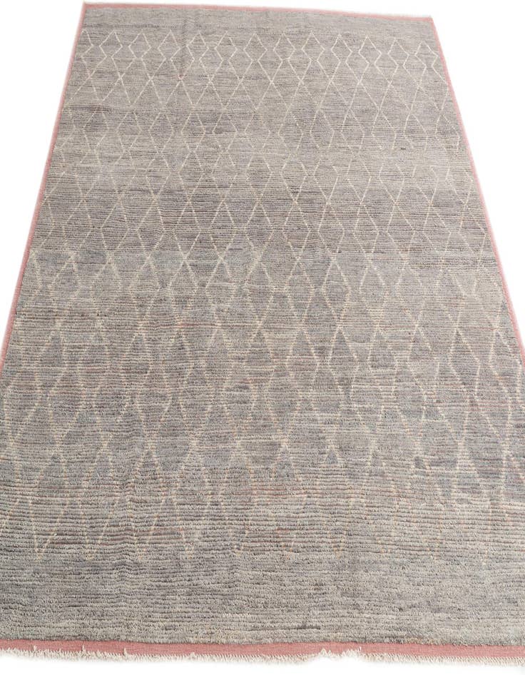 Detail image of 8' 5 x 9' 5  Hand Knotted Moroccan Wool Rug
