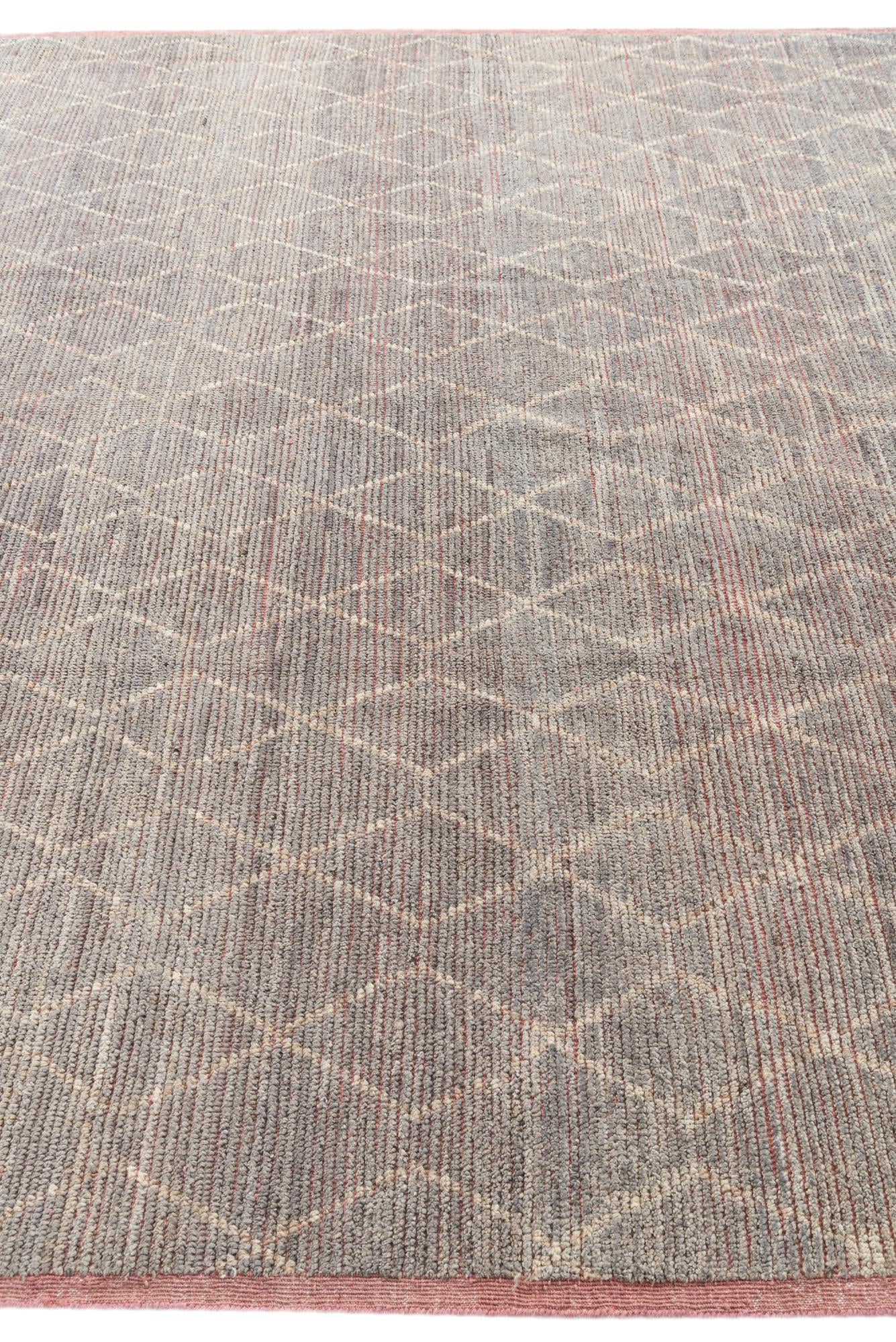 8' 5 x 9' 5 Hand Knotted Moroccan Wool Rug