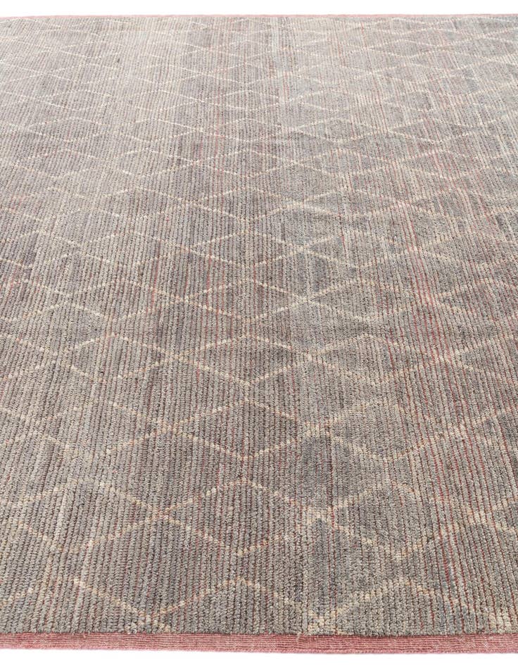 Detail image of 8' 5 x 9' 5  Hand Knotted Moroccan Wool Rug