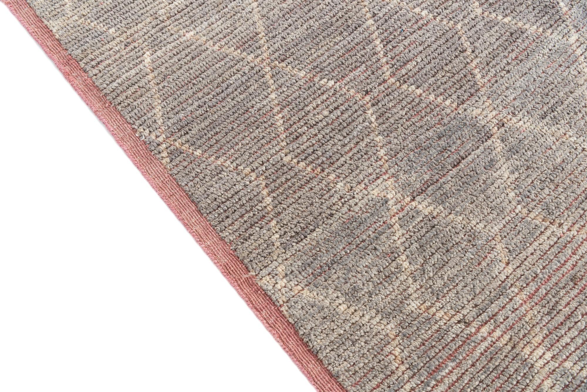 8' 5 x 9' 5 Hand Knotted Moroccan Wool Rug
