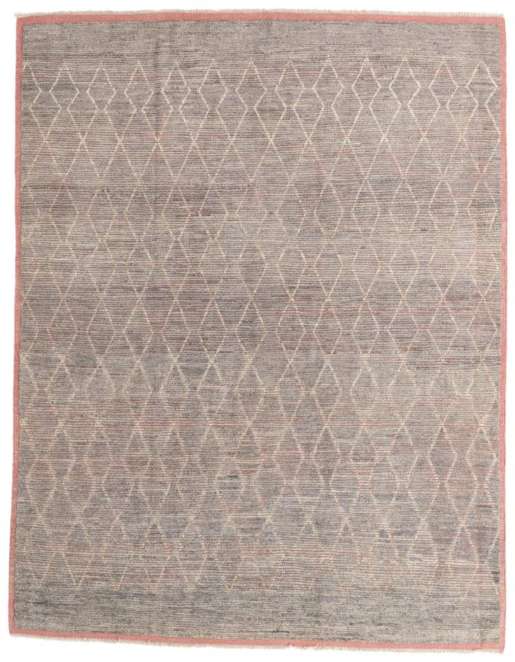 Detail image of 8' 5 x 9' 5 Hand Knotted Moroccan Wool Rug