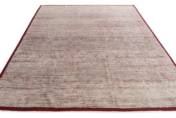 8' 6 x 10' 4 Hand Knotted Moroccan Wool Rug
