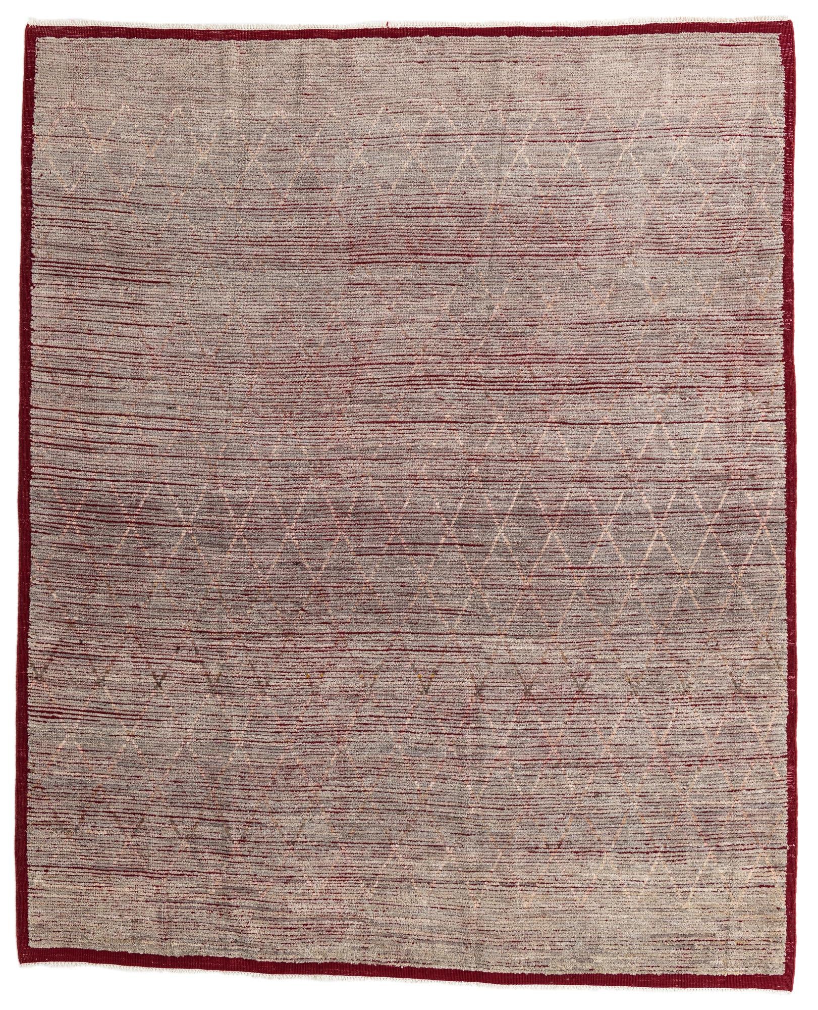 8' 6 x 10' 4 Hand Knotted Moroccan Wool Rug