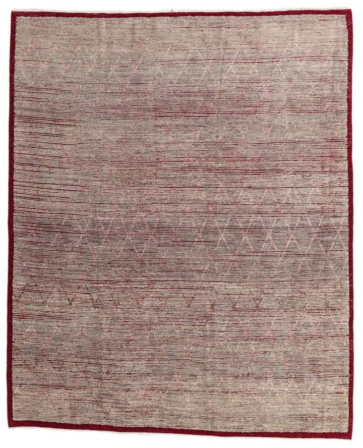 8' 6 x 10' 4 Hand Knotted Moroccan Wool Rug