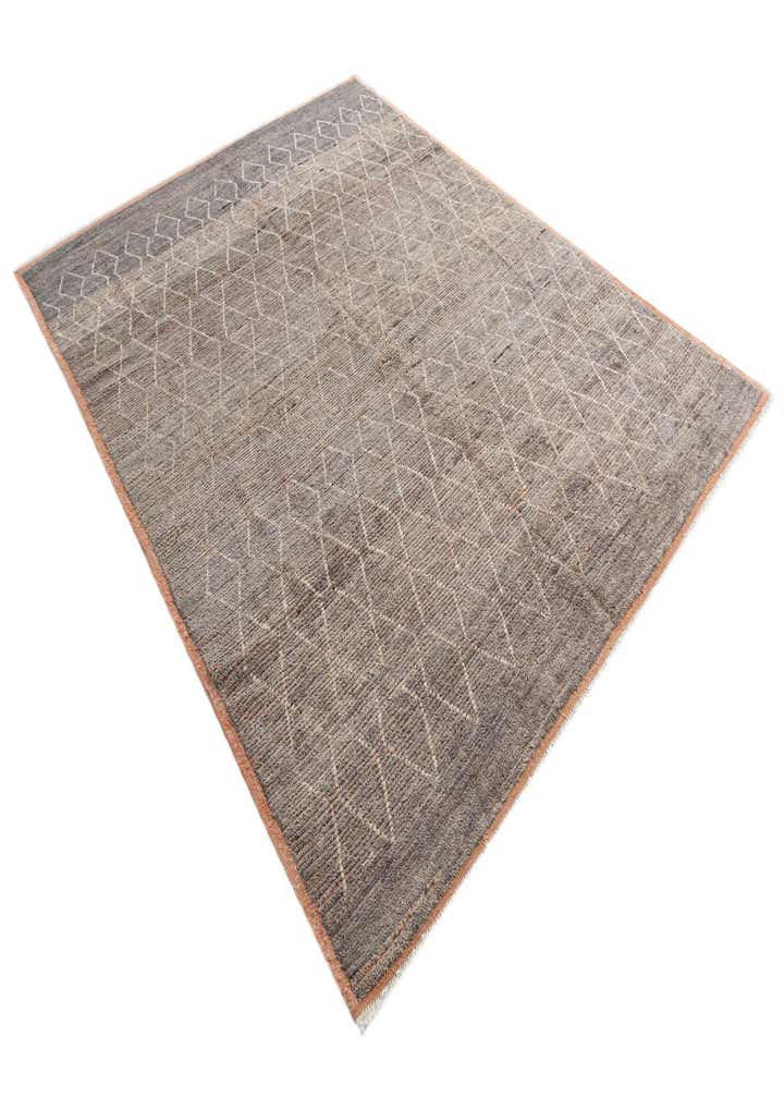 8' 1 x 10' 8 Hand Knotted Moroccan Wool Rug