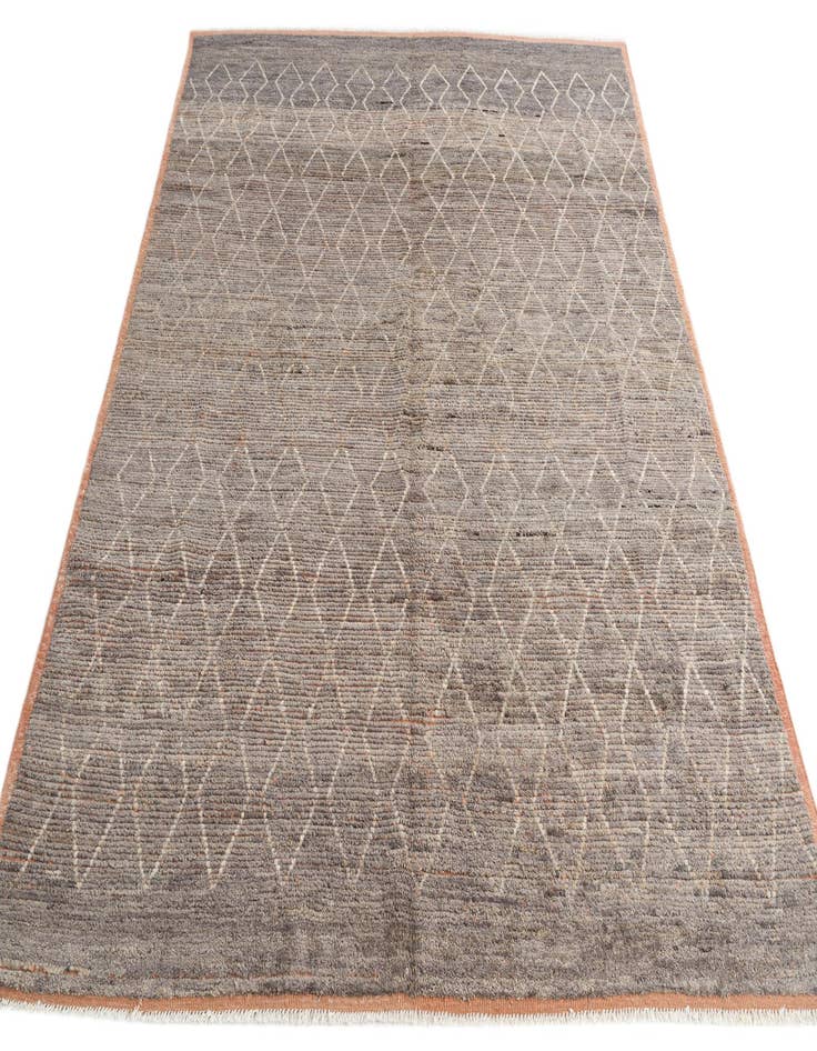 Detail image of 8' 1 x 10' 8  Hand Knotted Moroccan Wool Rug