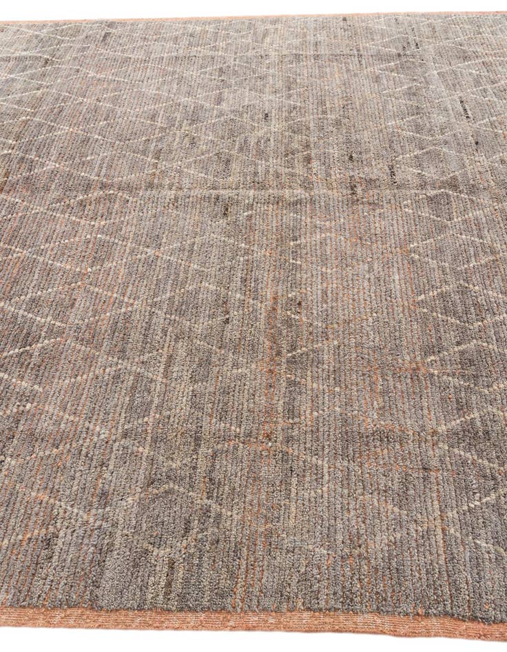 Detail image of 8' 1 x 10' 8  Hand Knotted Moroccan Wool Rug