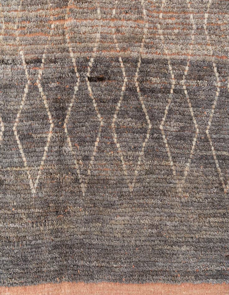 Detail image of 8' 1 x 10' 8  Hand Knotted Moroccan Wool Rug