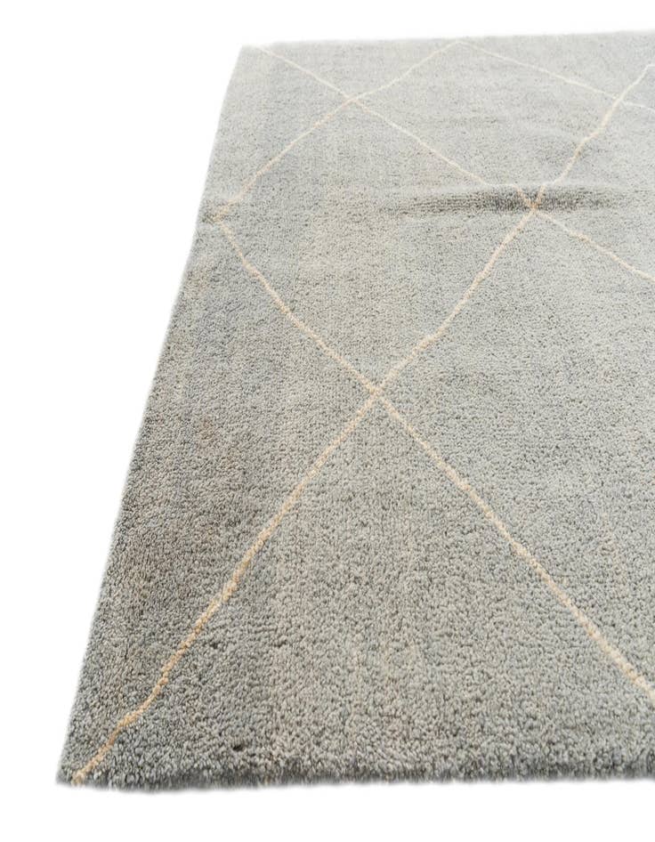 Detail image of 4' 7 x 6' 7  Hand Knotted Moroccan Wool Rug