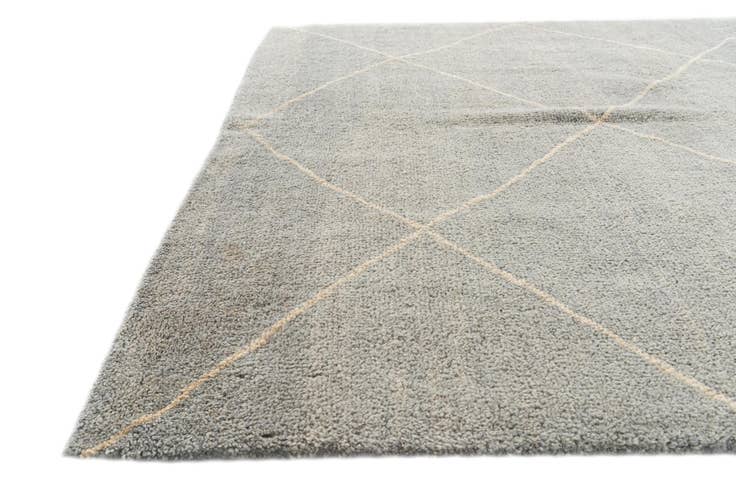 Detail image of 4' 7 x 6' 7 Hand Knotted Moroccan Wool Rug