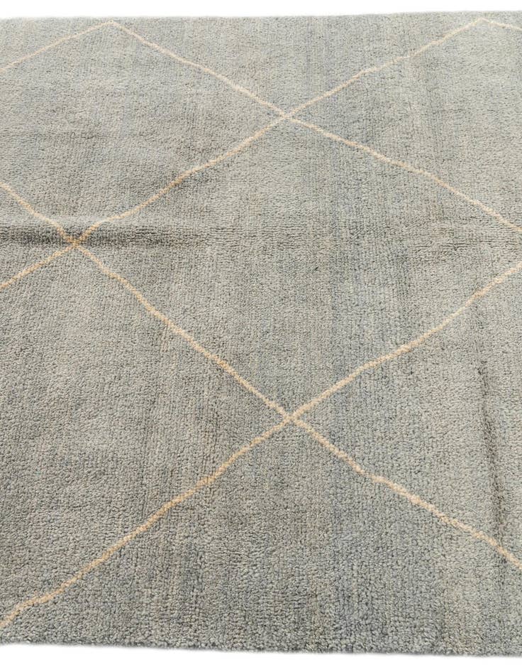 Detail image of 4' 7 x 6' 7  Hand Knotted Moroccan Wool Rug