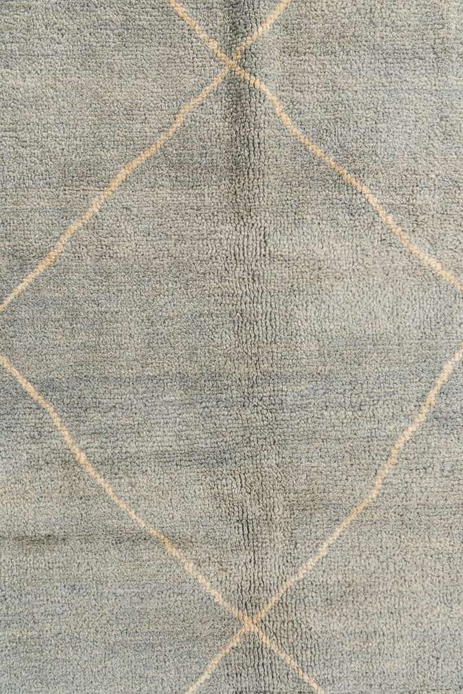 4' 7 x 6' 7 Hand Knotted Moroccan Wool Rug