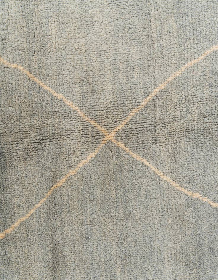 Detail image of 4' 7 x 6' 7  Hand Knotted Moroccan Wool Rug