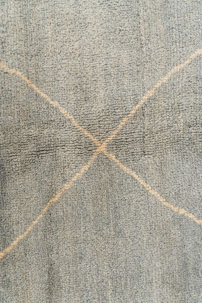 4' 7 x 6' 7 Hand Knotted Moroccan Wool Rug