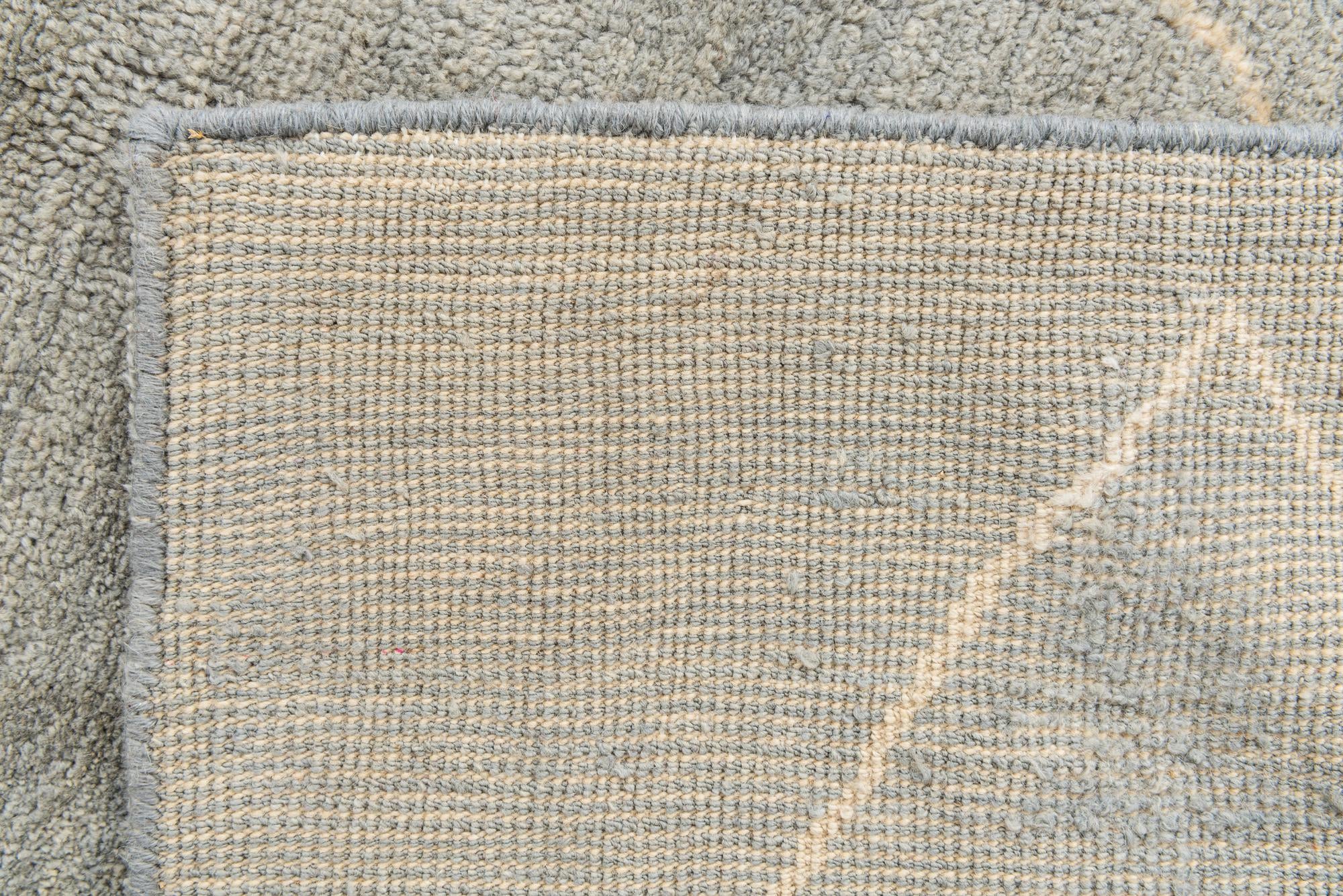 4' 7 x 6' 7 Hand Knotted Moroccan Wool Rug