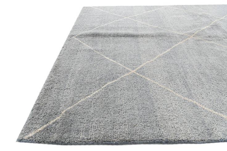 Detail image of 4' 7 x 6' 7 Hand Knotted Moroccan Wool Rug