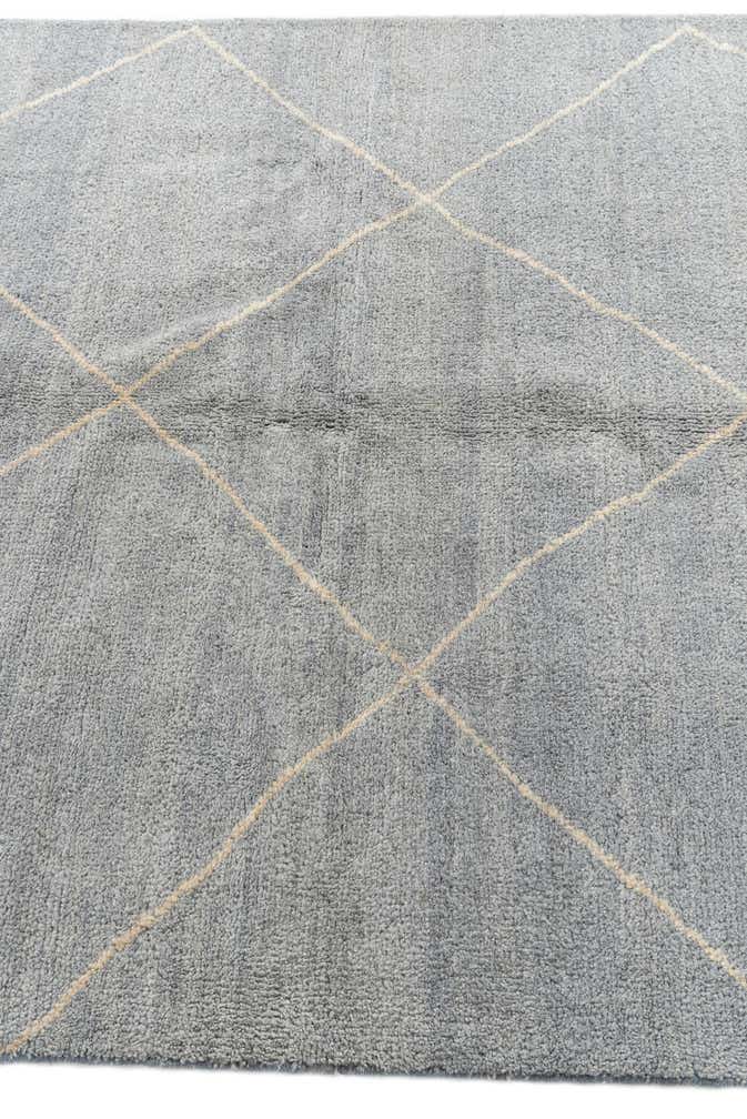 4' 7 x 6' 7 Hand Knotted Moroccan Wool Rug