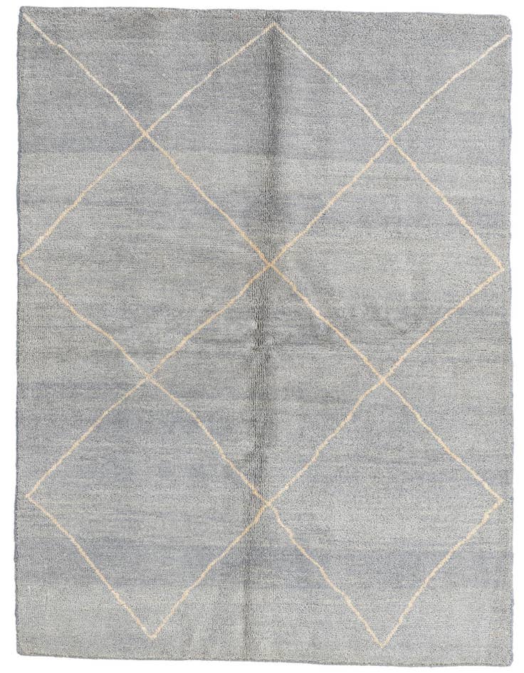 Detail image of 4' 7 x 6' 7 Hand Knotted Moroccan Wool Rug