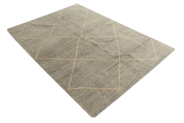 Detail image of 4' 6 x 6' 6 Hand Knotted Moroccan Wool Rug
