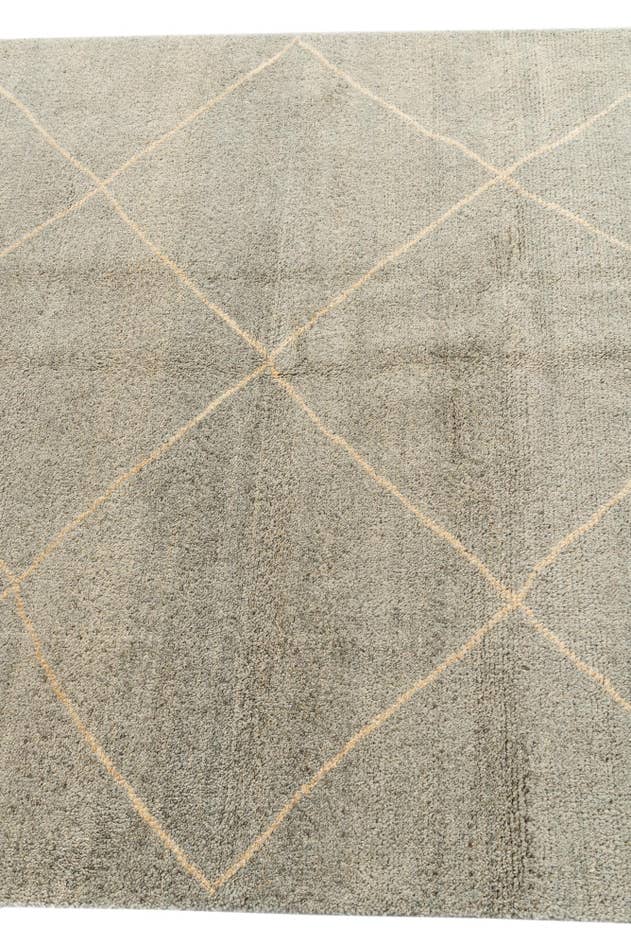 Detail image of 4' 6 x 6' 6 Hand Knotted Moroccan Wool Rug