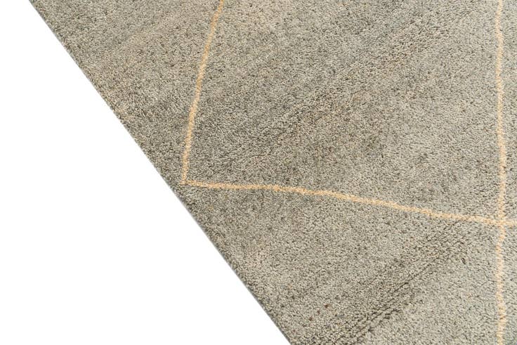 Detail image of 4' 6 x 6' 6 Hand Knotted Moroccan Wool Rug