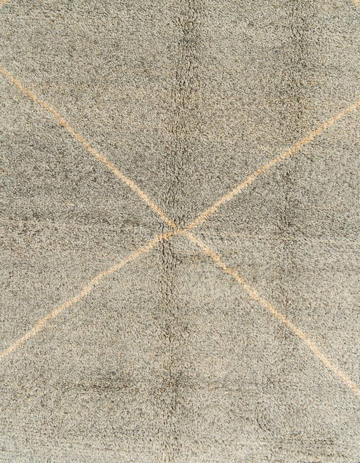 Detail image of 4' 6 x 6' 6  Hand Knotted Moroccan Wool Rug