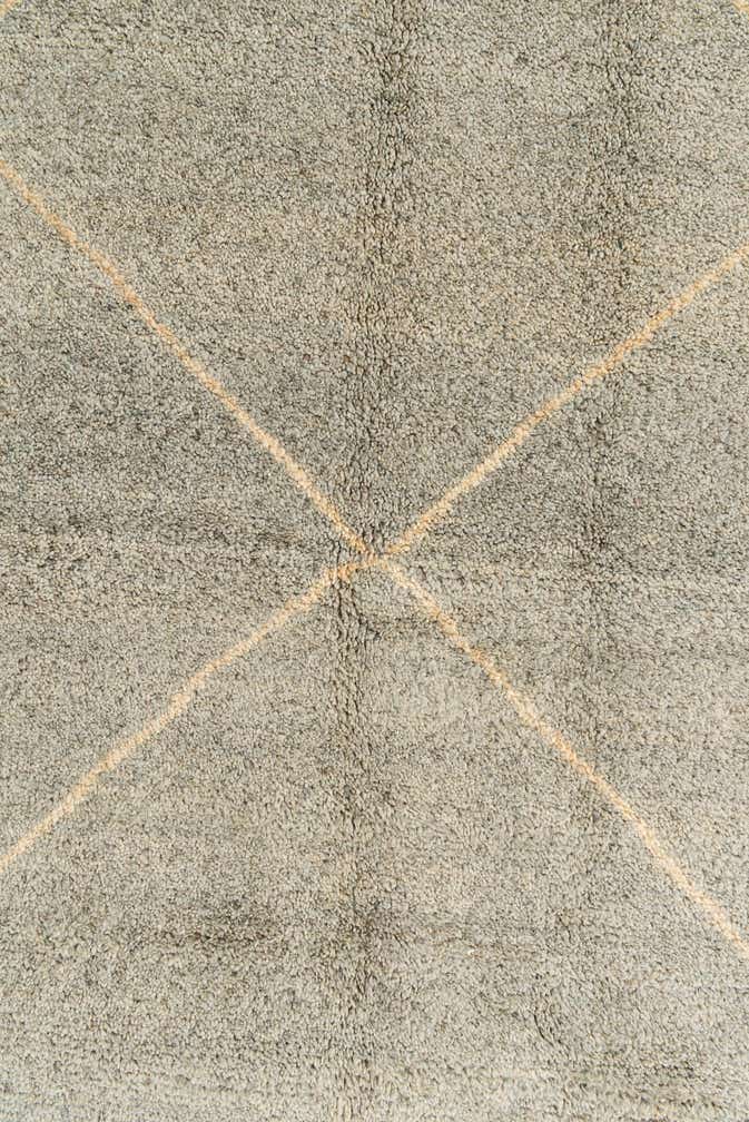 4' 6 x 6' 6 Hand Knotted Moroccan Wool Rug