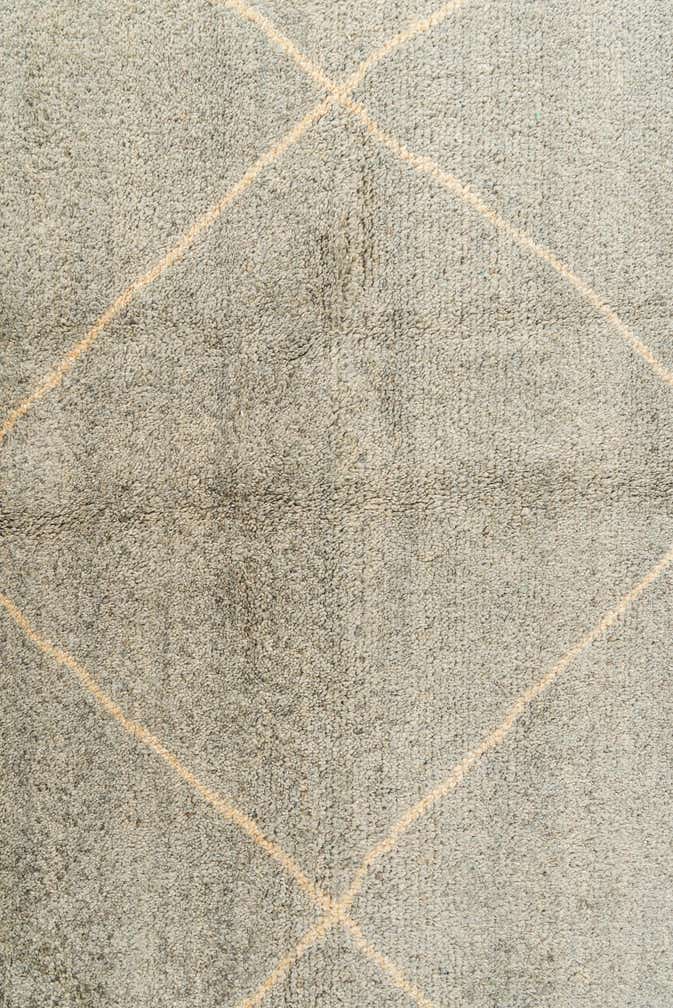 4' 6 x 6' 6 Hand Knotted Moroccan Wool Rug