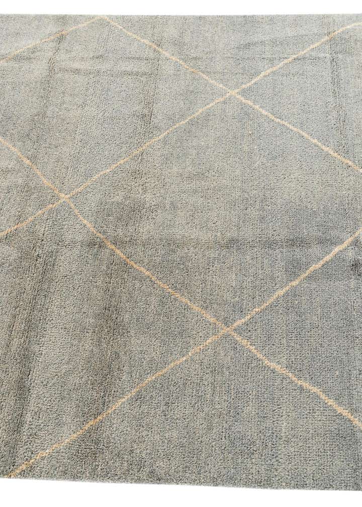 4' 5 x 6' 7 Hand Knotted Moroccan Wool Rug